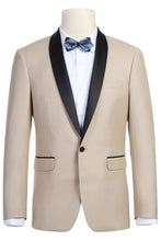 RN Collection "Paris" Beige 1-Button Shawl Tuxedo (2-Piece Set)