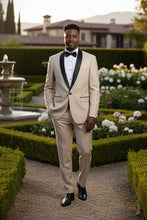RN Collection "Paris" Beige 1-Button Shawl Tuxedo (2-Piece Set)