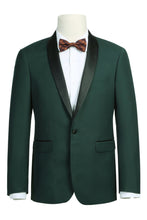 RN Collection "Paris" Green 1-Button Shawl Tuxedo (2-Piece Set)