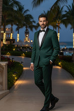 RN Collection "Paris" Green 1-Button Shawl Tuxedo (2-Piece Set)