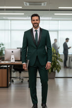 RN Collection "Paris" Green 1-Button Shawl Tuxedo (2-Piece Set)