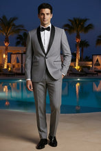 RN Collection "Paris" Grey 1-Button Shawl Tuxedo (2-Piece Set)