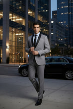 RN Collection "Paris" Grey 1-Button Shawl Tuxedo (2-Piece Set)