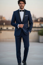 RN Collection "Paris" Navy 1-Button Shawl Tuxedo (2-Piece Set)