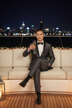 RN Collection "Paris" Sharkskin 1-Button Shawl Tuxedo (2-Piece Set)