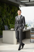 RN Collection "Paris" Sharkskin 1-Button Shawl Tuxedo (2-Piece Set)