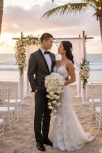 RN Collection "Paris" Sharkskin 1-Button Shawl Tuxedo (2-Piece Set)