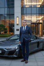 RN Collection Purple & Blue Windowpane Sports Jacket