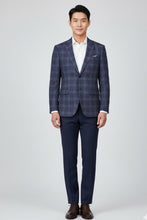 RN Collection Purple & Blue Windowpane Sports Jacket
