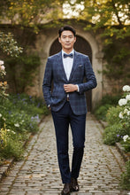 RN Collection Purple & Blue Windowpane Sports Jacket