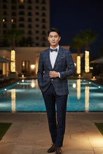 RN Collection Purple & Blue Windowpane Sports Jacket