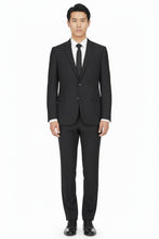 RN Collection "Rafael" Black 2-Button Notch Suit (2-Piece Set)