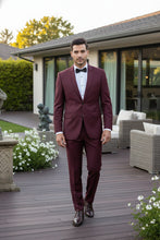 RN Collection "Rafael" Burgundy 2-Button Notch Suit (2-Piece Set)