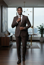 RN Collection "Rafael" Dark Brown 2-Button Notch Suit (2-Piece Set)