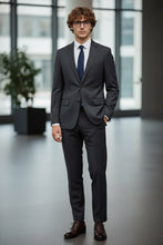 RN Collection "Rafael" Dark Grey 2-Button Notch Suit (2-Piece Set)
