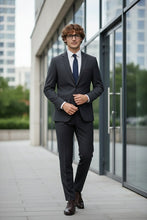 RN Collection "Rafael" Dark Grey 2-Button Notch Suit (2-Piece Set)