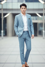 RN Collection "Rafael" Light Blue 2-Button Notch Suit (2-Piece Set)