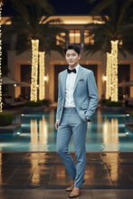 RN Collection "Rafael" Light Blue 2-Button Notch Suit (2-Piece Set)