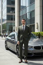 RN Collection "Rafael" Olive 2-Button Notch Suit (2-Piece Set)