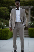 RN Collection "Rafael" Warm Taupe 2-Button Notch Suit (2-Piece Set)