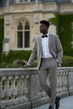 RN Collection "Rafael" Warm Taupe 2-Button Notch Suit (2-Piece Set)