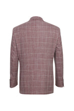RN Collection Wine Windowpane Sports Jacket
