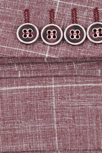 RN Collection Wine Windowpane Sports Jacket