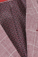 RN Collection Wine Windowpane Sports Jacket