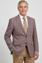 RN Collection Wine Windowpane Sports Jacket