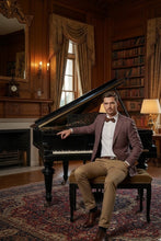 RN Collection Wine Windowpane Sports Jacket