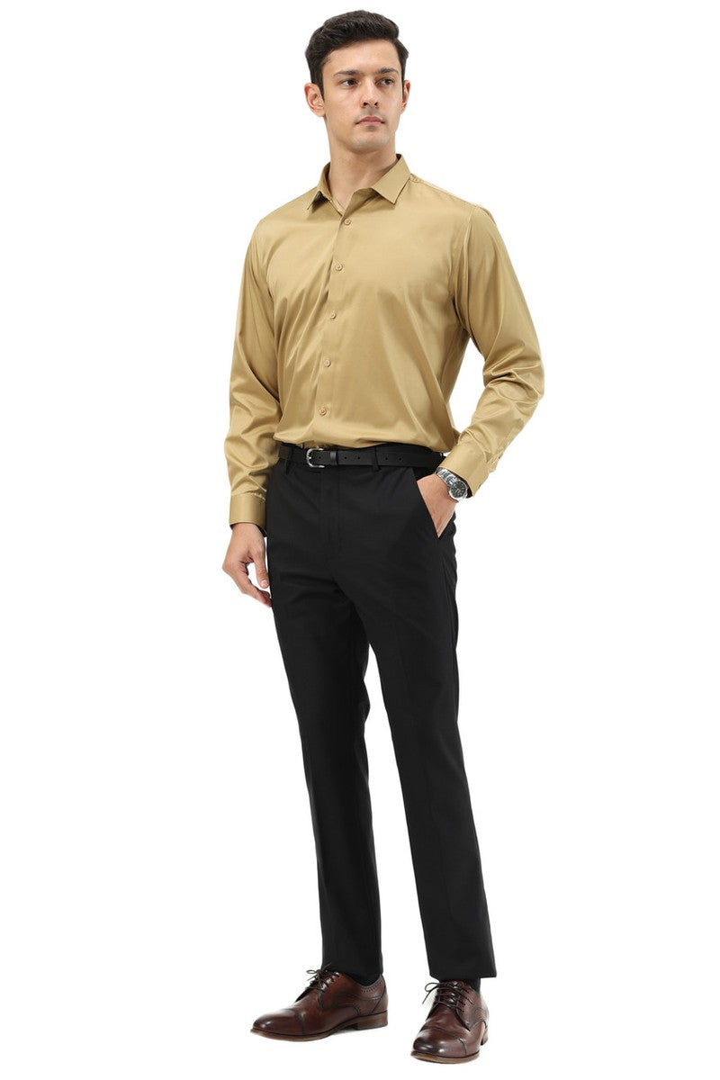 Sean Alexander "Cairo" Black Plain Front Pants (Skinny Fit)