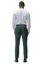 Sean Alexander "Cairo" Green Plain Front Pants (Skinny Fit)