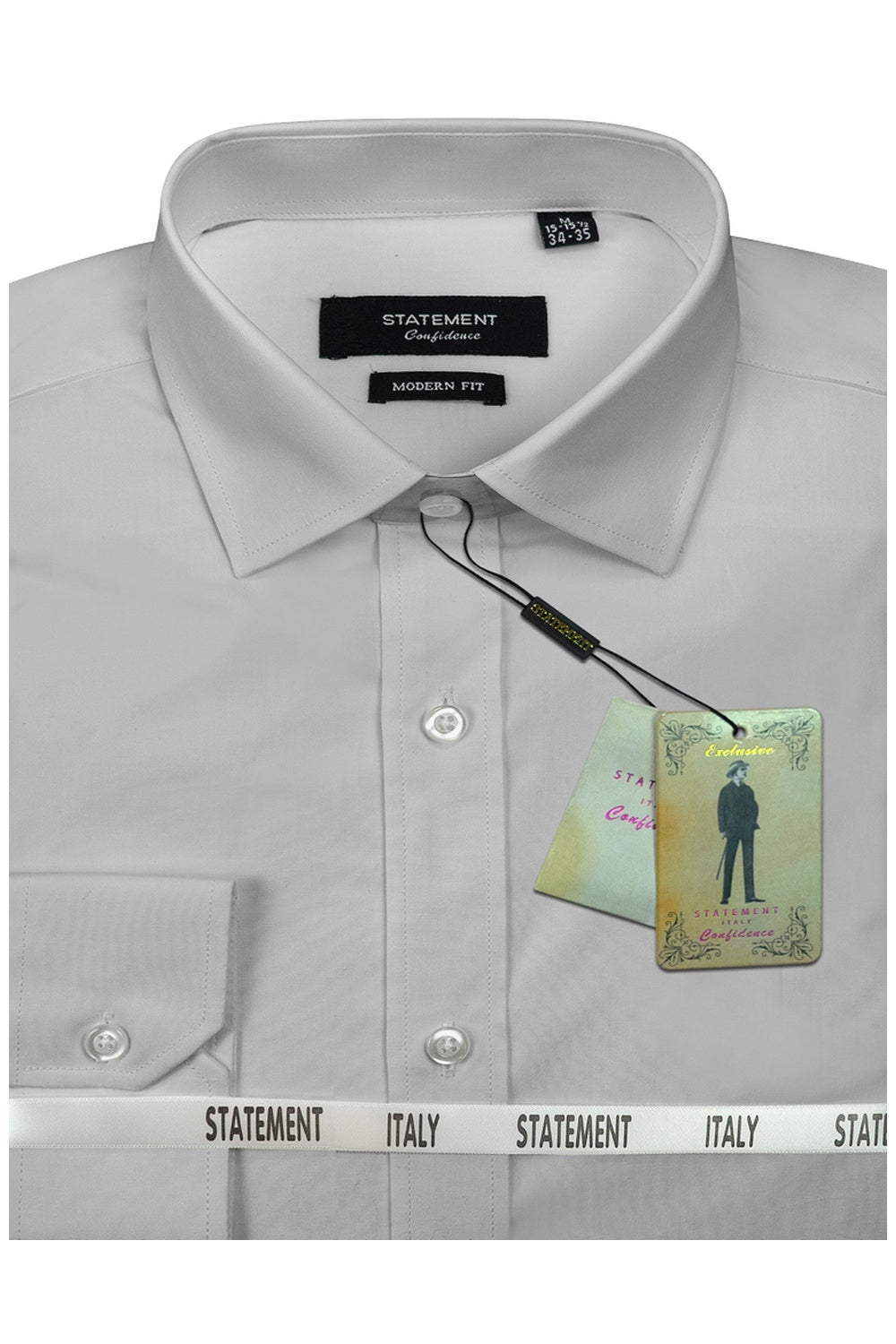 "Aurora" Grey  Laydown Dress Shirt