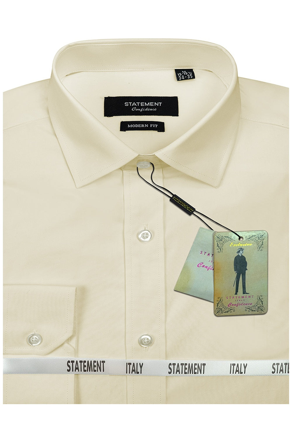 "Aurora" Cream Laydown Dress Shirt