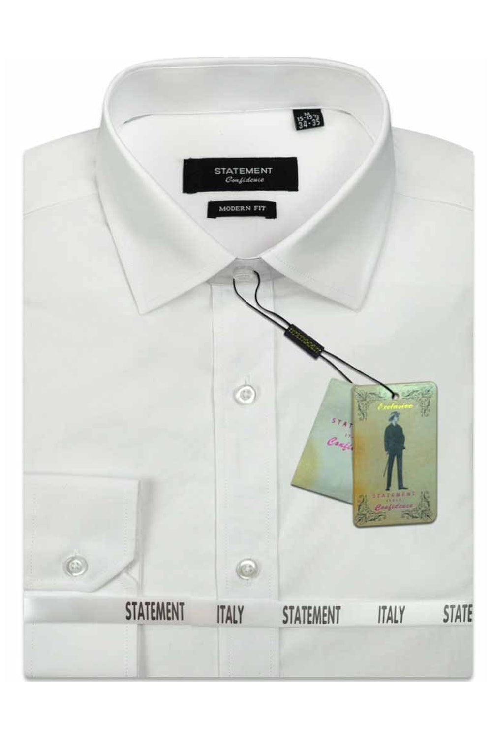 "Aurora" White Laydown Dress Shirt