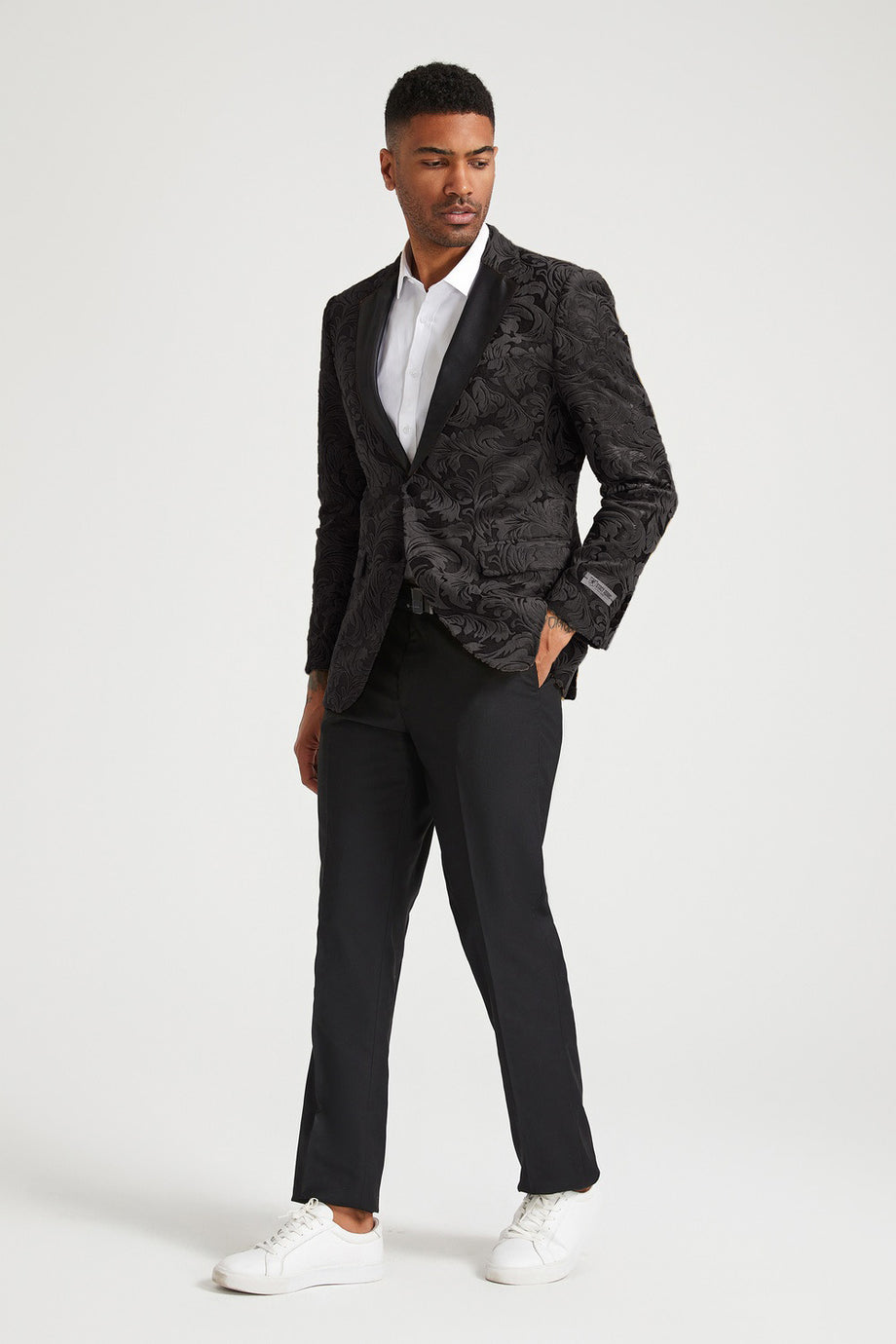 Stacy Adams "Avery" Black Tuxedo Jacket (Separates)