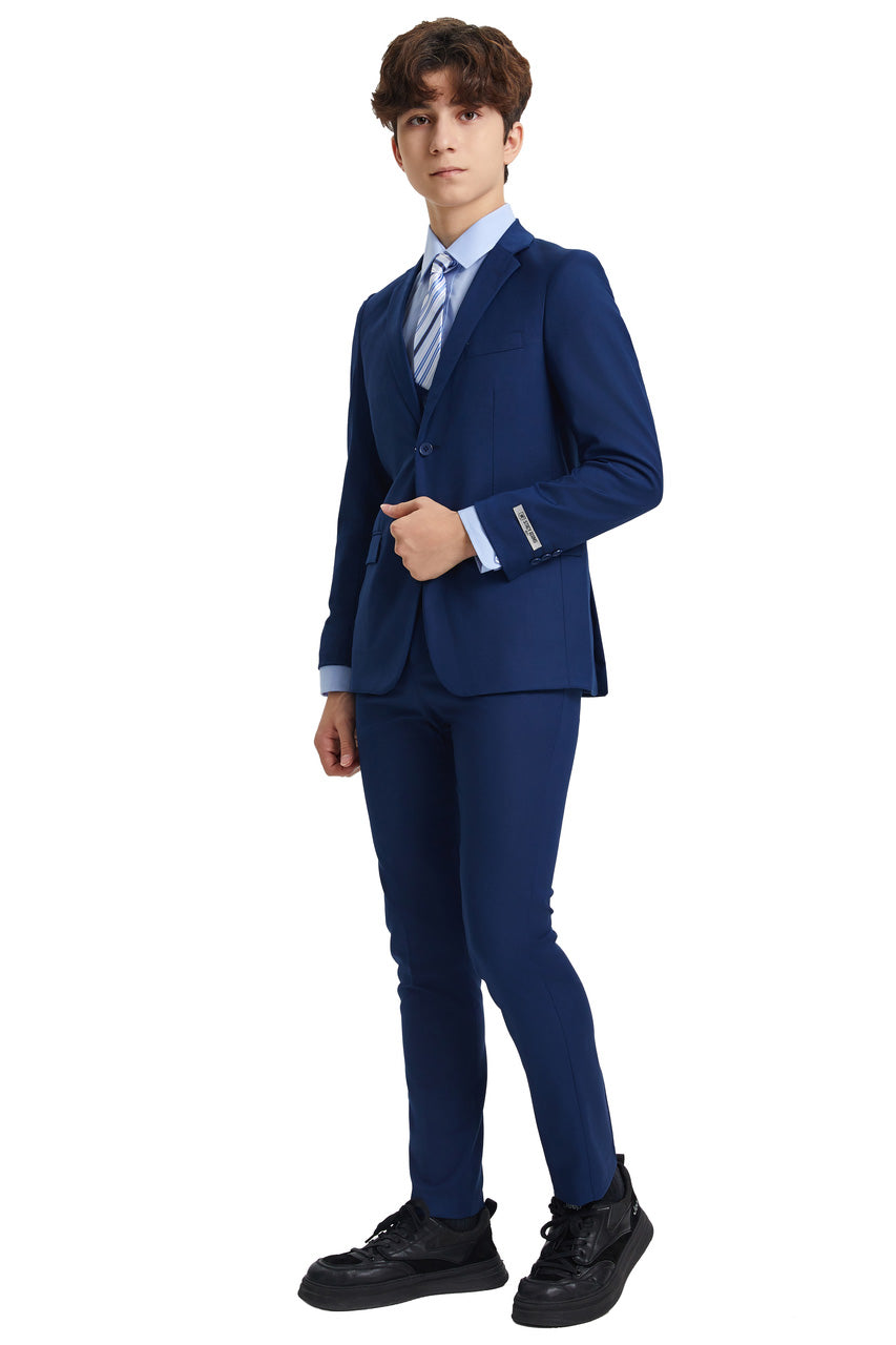 Stacy Adams "Huntington" Stacy Adams Kids Indigo Suit (5-Piece Set)