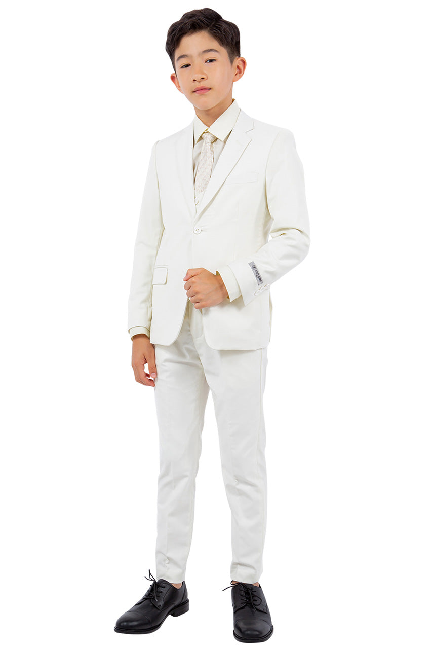 Stacy Adams "Huntington" Stacy Adams Kids Ivory Suit (5-Piece Set)