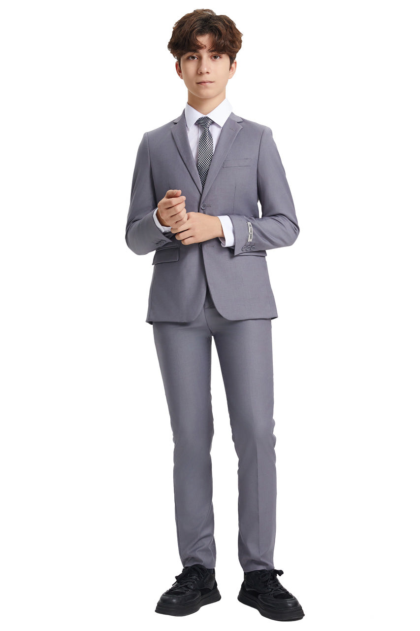 Stacy Adams "Huntington" Stacy Adams Kids Light Grey Suit (5-Piece Set)