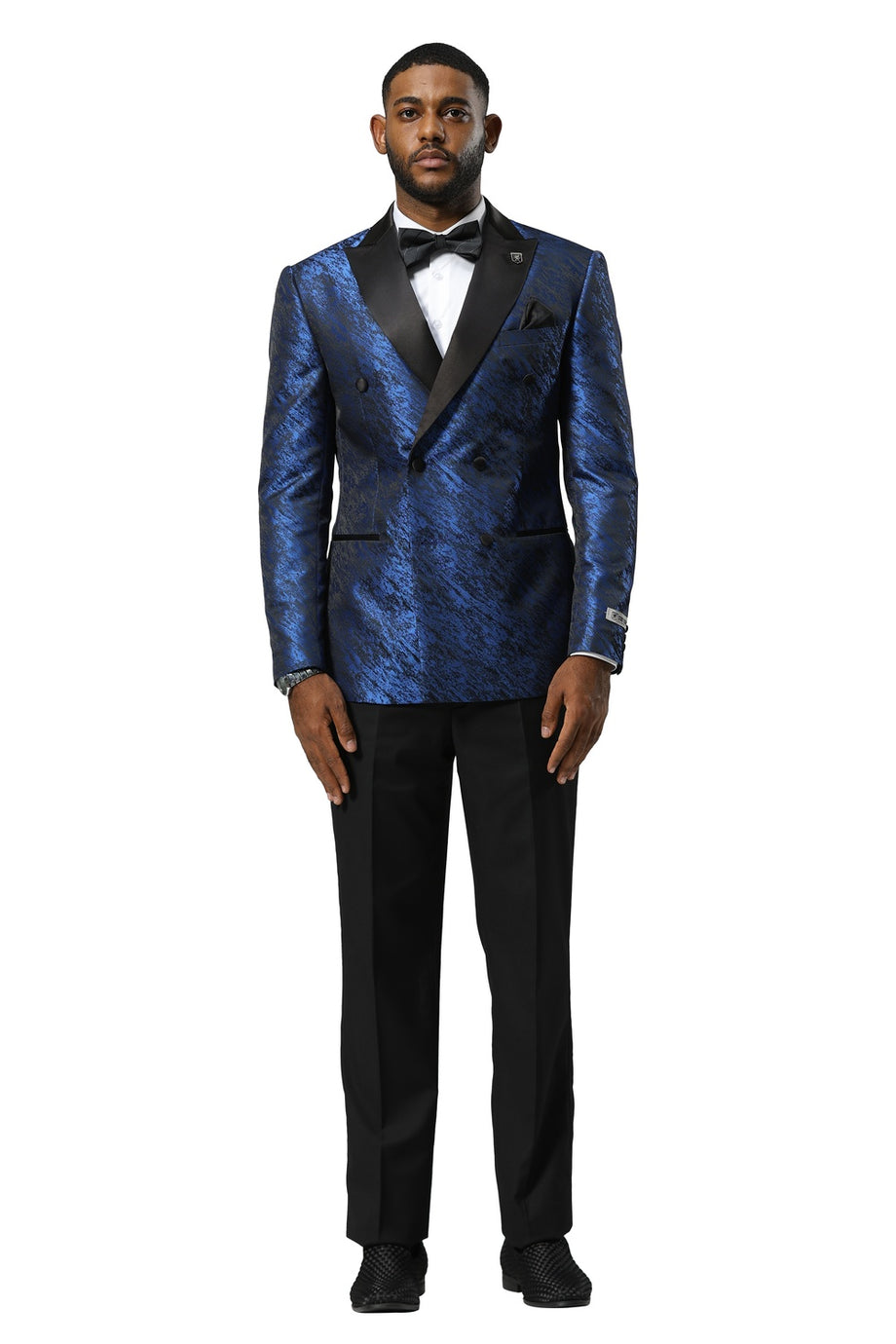 Stacy Adams "Lennox" Blue Tuxedo Jacket (Separates)