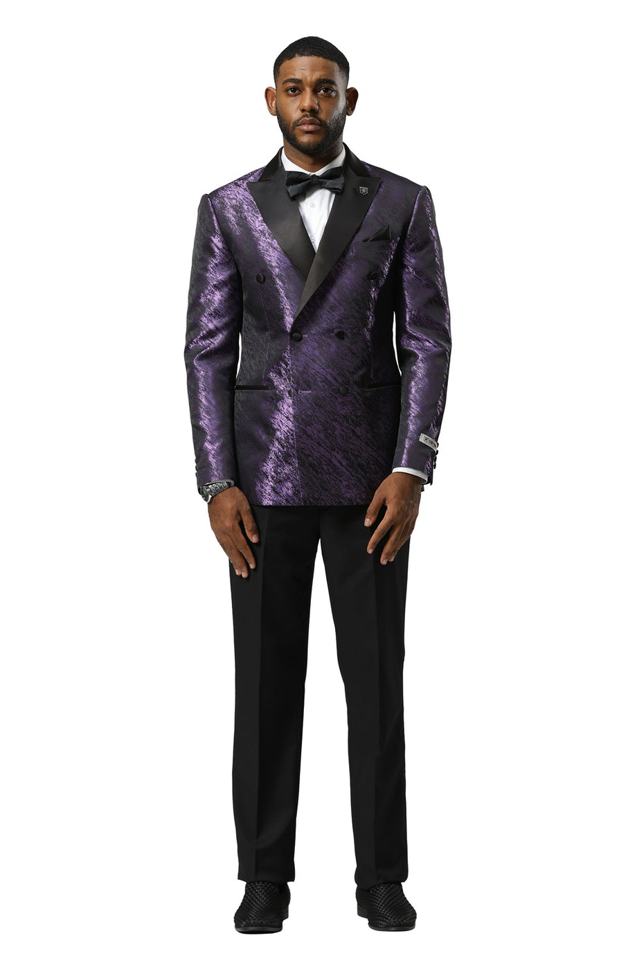 Stacy Adams "Lennox" Purple Tuxedo Jacket (Separates)