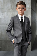 Statement "Elliot" Kids Charcoal 5-Piece Suit