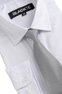 BLACKTIE "Liam" Kids Vintage Grey Suit (5-Piece Set)