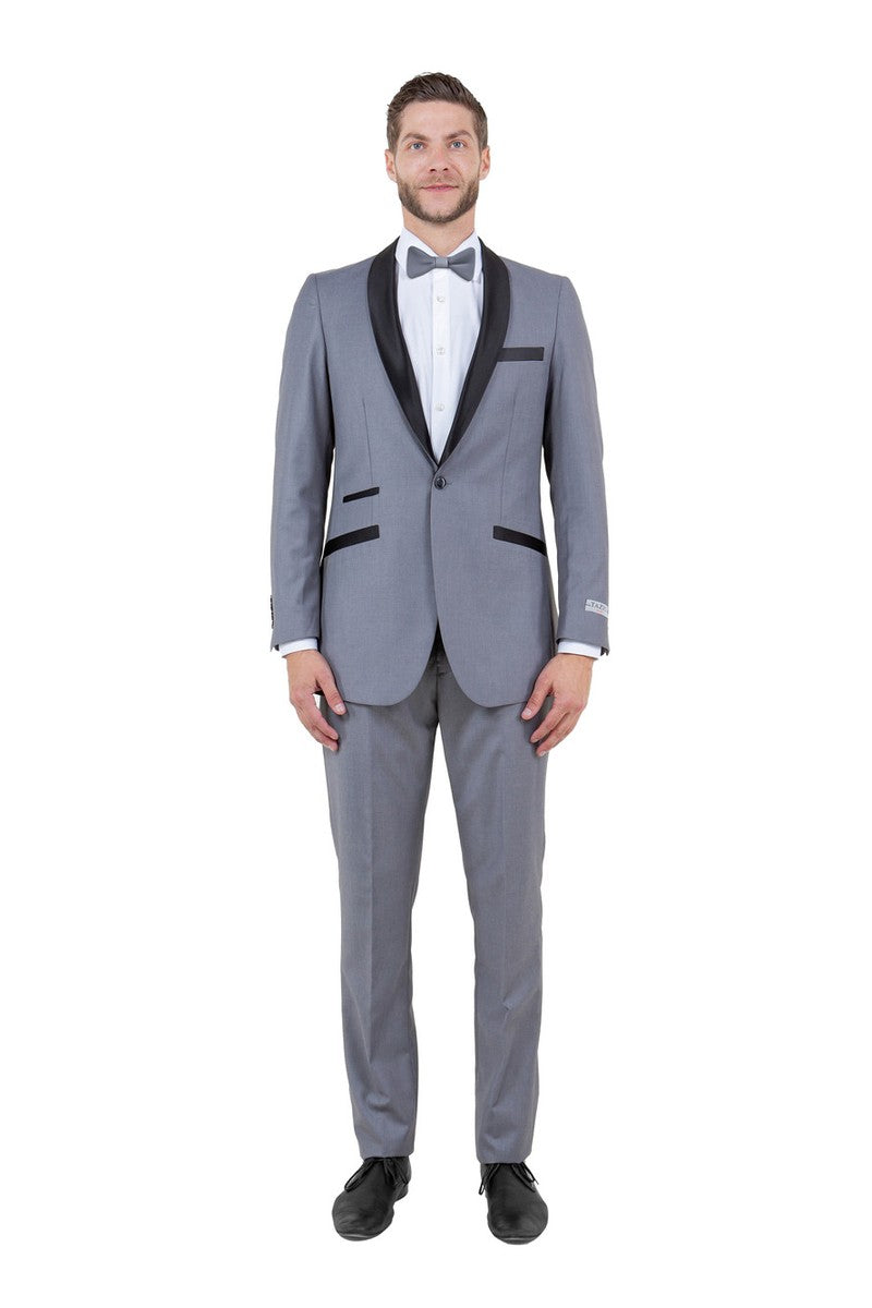 "Tucker" Grey Tuxedo (2-Piece Set)