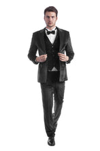 "Piedmont" Black Velvet Tuxedo Jacket (Separates)
