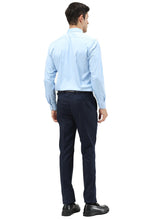 "Cairo" Navy Plain Front Pants (Skinny Fit)