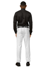 "Cairo" White Plain Front Pants (Skinny Fit)