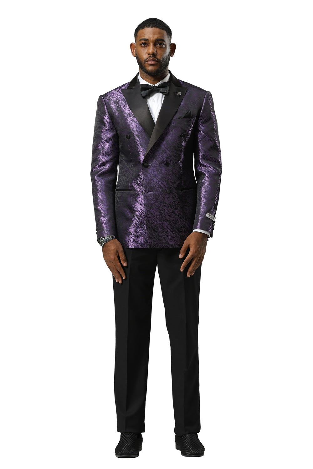 "Lennox" Purple Tuxedo Jacket (Separates)
