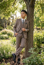 Tazio "Benjamin" Kids Textured Grey 5-Piece Suit