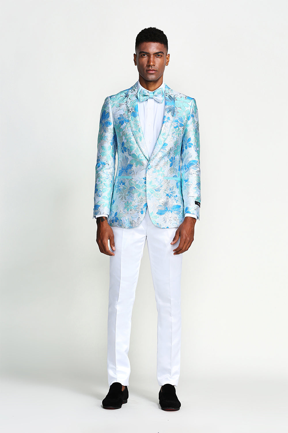 Tazio "Bloom" Blue Tuxedo Jacket (Separates)